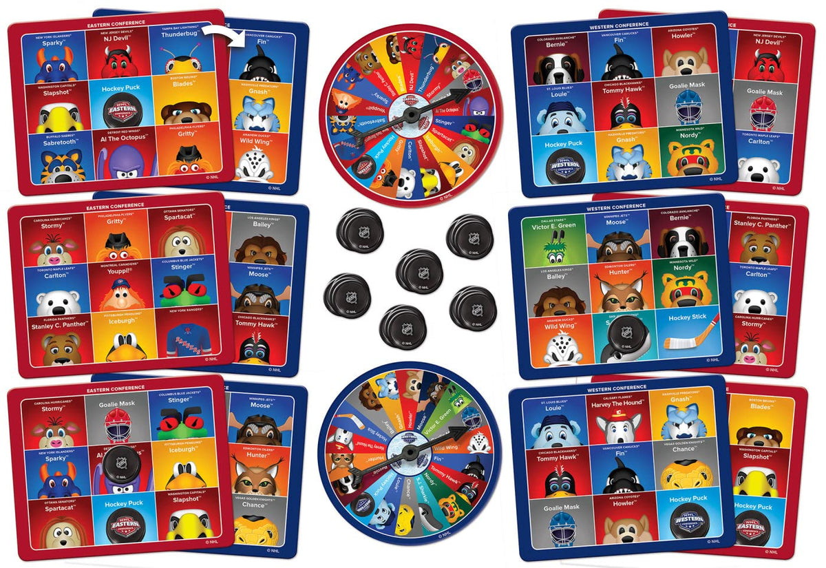 MasterPieces Kids Games - NHL Mascots Bingo Game