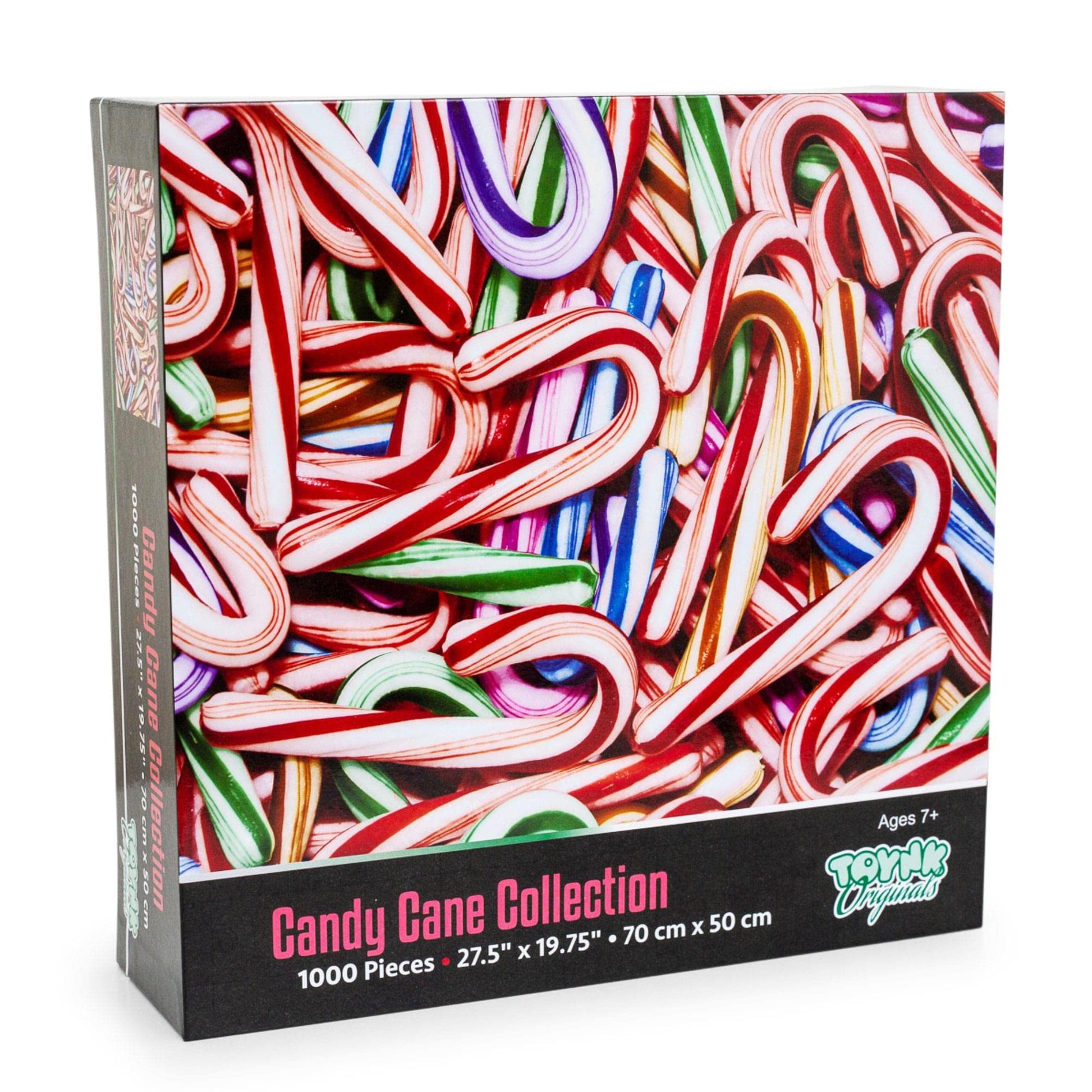 Candy Cane Collage 1000-Piece Jigsaw Puzzle for Adults | Brain Teaser, Educational Developmental Toys & Games, Building Kit Activities to Encourage