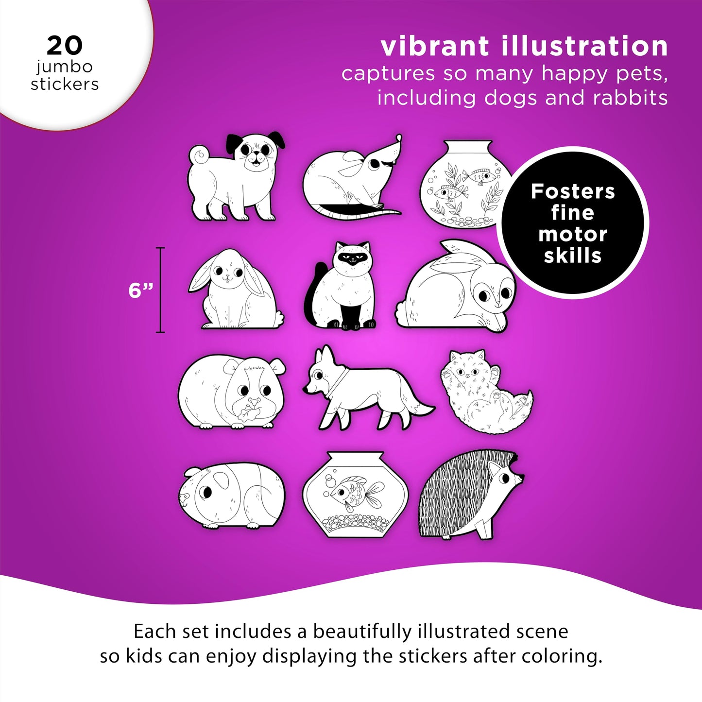 Crocodile Creek, Playful Pets Coloring Stickers