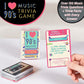 AQUARIUS Music Trivia Card Game - Pop, Rock, Hip-Hop & Alternative Quiz - Party Game for Adults & Teens, Gift for Music Lovers - I Love the 90s