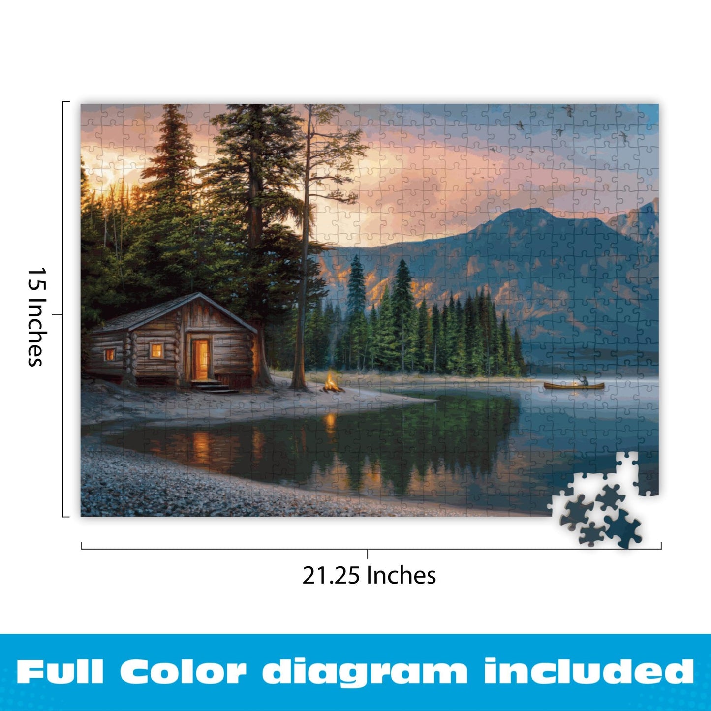 Buffalo Games - Lakeside Heaven - 500 Piece Jigsaw Puzzle for Adults