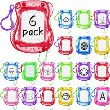 LUKAKU Mini Magnetic Drawing Board for Kids Sketch Drawing Tablet and Writing Pad,Backpack Keychain Erasable Doodle Board,Birthday Party Favor