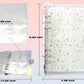 JIEADJIE Kpop Photocard Holder Book Set A5 Binder Photocard Album 6 Ring, Suit for 200 Cards 3 Inch Photo,with 50 Pcs Laser Flashing Card Sleeves,with