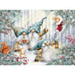 Bits and Pieces 1000 Piece Puzzles for Adults - Large 20" x 27" Jigsaw Puzzles 1000 Pieces Christmas Winter Fantasy, No 2 Pieces Alike, Gnomes in