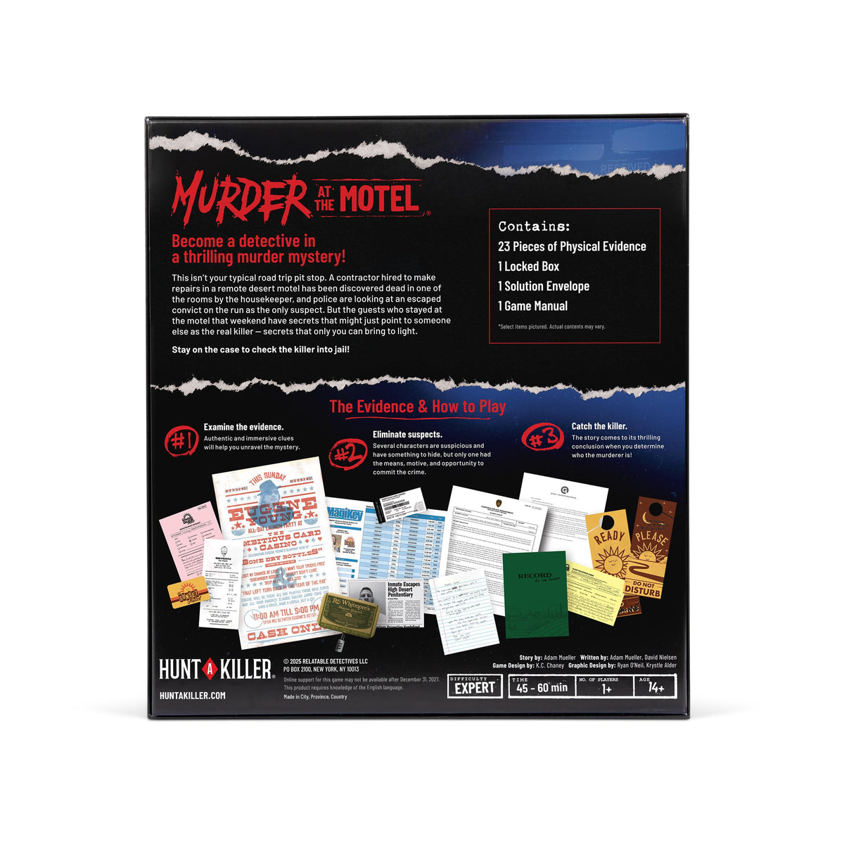 Hunt A Killer: Murder at The Motel, Interactive Unsolved Mysteries Game