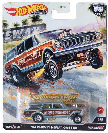 Hot Wheels '64 Chevy Nova Gasser, Car Culture 3/5