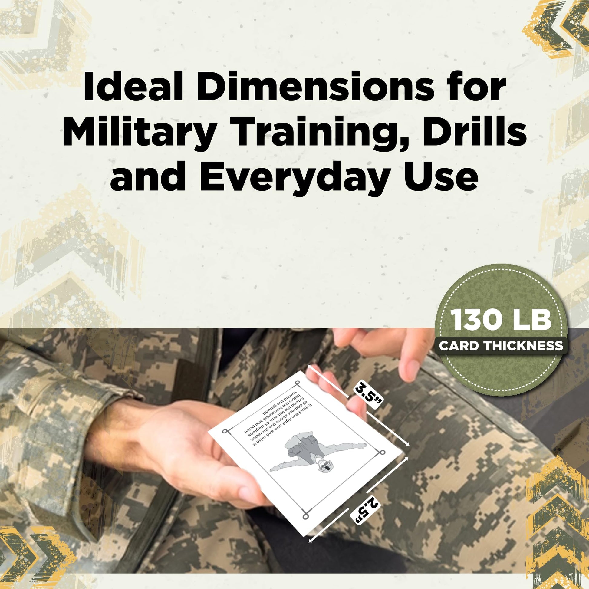 Army Flashcards - Military Hand and Arm Signals | 100 of The Most Important Visual Hand and Arm Signals | from The Army Training Circular TC 3-21.60