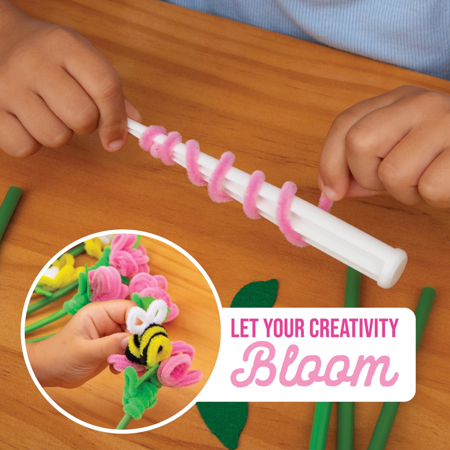 Let's Learn Pipe Cleaner Art - Thick Pipe Cleaners Craft Supplies - Kids Toys - Art Supplies - Craft Supplies - Beginner to Advance Kit to Make Your