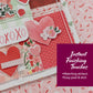 Echo Park Paper Co. My Valentine Collection Kit - 12x12 Double-Sided Paper & Stickers Set for Scrapbooking, Valentine's Card Making, DIY Crafts