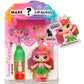 Yummiland Lip Gloss Doll: Mystery Color Change - Poppy Melonberry Includes DIY Lip Gloss + Removable Keychain, Cosmetic Play, Collectible, Ages 4+