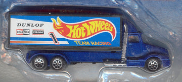 Hot Wheels HAULERS 1996 BLUE HOT WHEEL TEAM RACING Collectible Car 1:64 Scale