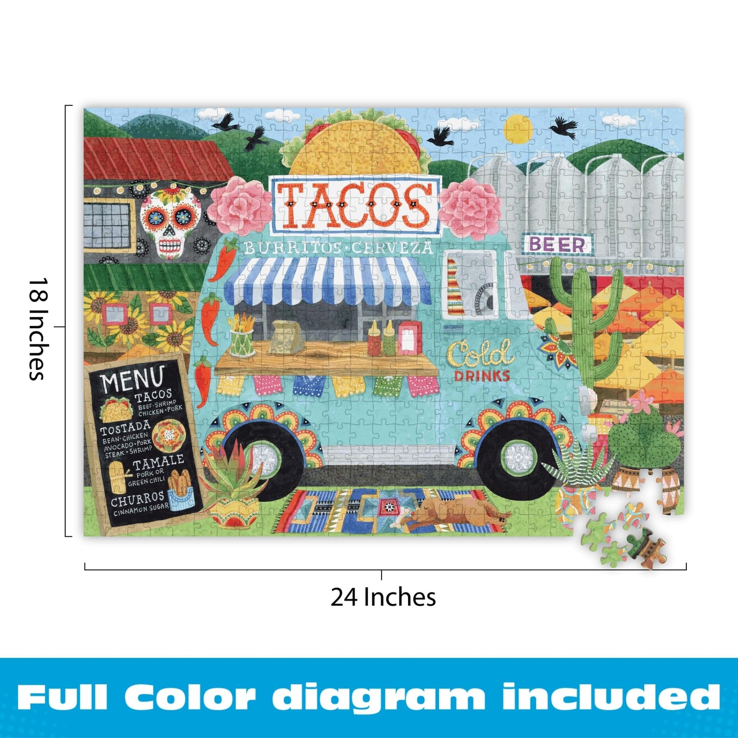 Ceaco - Taco Truck - 500 Piece Jigsaw Puzzle for Adults