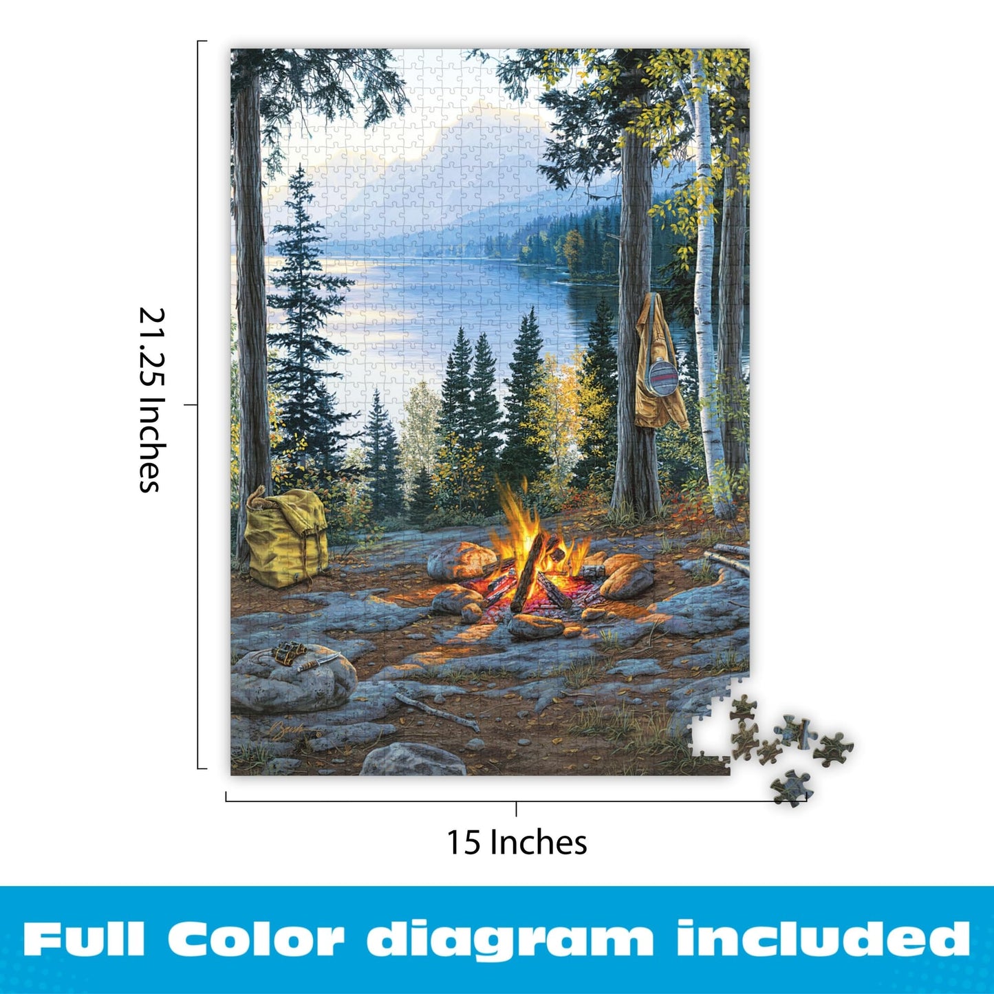 Buffalo Games Darrell Bush, Room with a View, 1000 Piece Puzzle for Adults