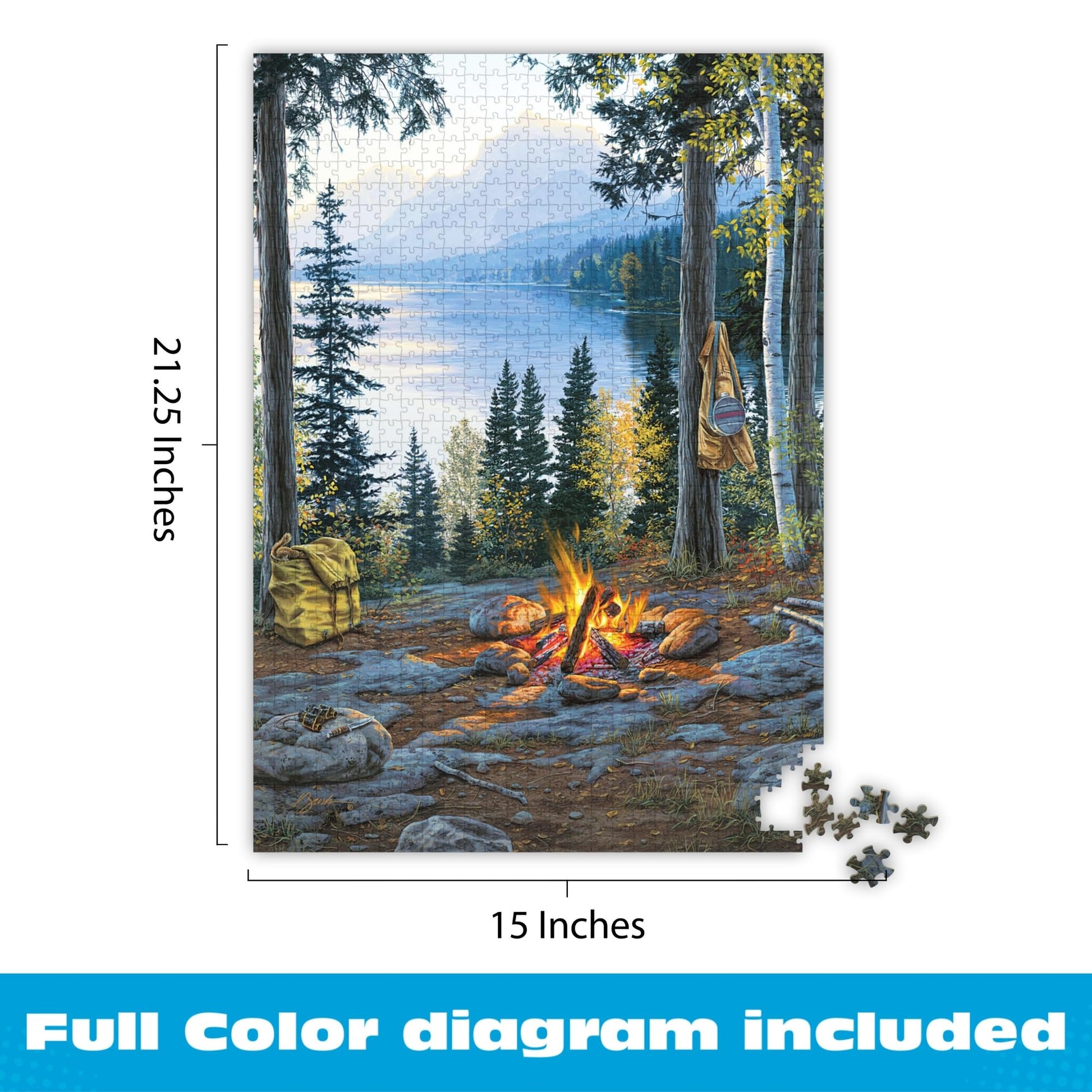 Buffalo Games Darrell Bush, Room with a View, 1000 Piece Puzzle for Adults