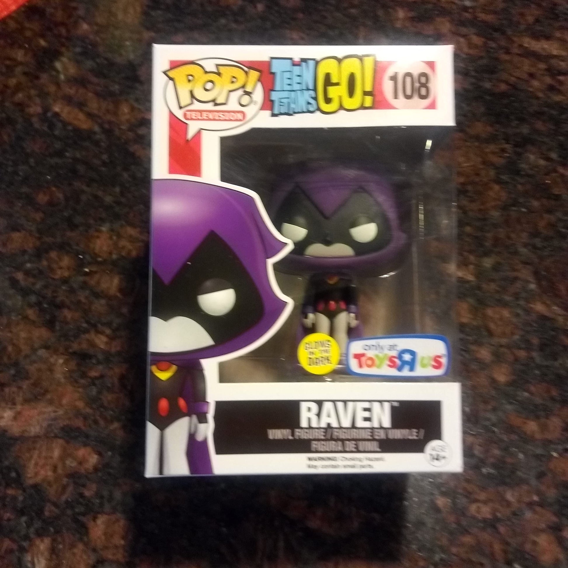 Funko Pop Television: Teen Titans - Purple Raven Glow in the Dark Collectible Figure, Multicolor