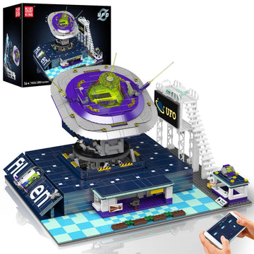 Mould King Star Spaceship Building Set with Spacecraft Model, Base Station, Galaxy Interstellar Spaceship Kit for Adults, Creative Play Space Toy