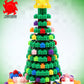 Pix Brix Pixel Art Puzzle Bricks Christmas Scene Puzzle with Display Box Patented Colorful Building Bricks, Create 2D and 3D Builds A Fun, Festive