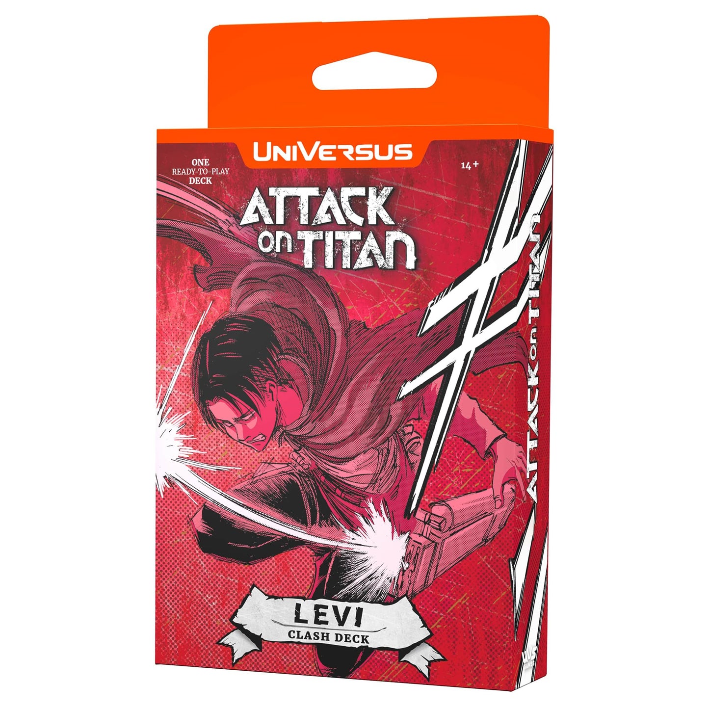 UniVersus Attack on Titan: Battle for Humanity - Clash Deck Levi - Ready to Play Character Deck, Deck-Building Collectible Card Game, AOT Licensed