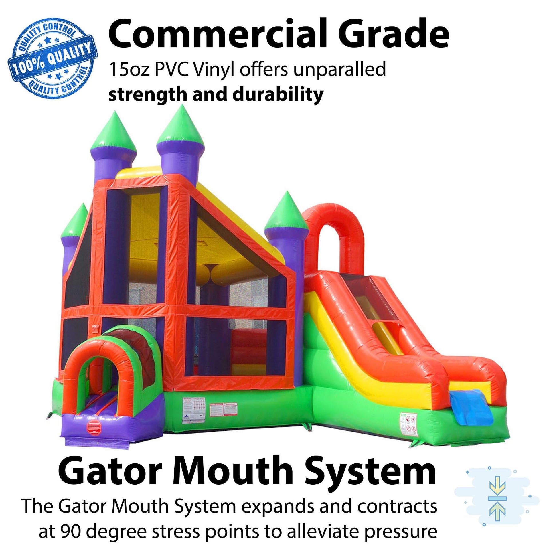 TentandTable Commercial Inflatable Bounce House with Slide