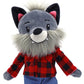 Playtime by Eimmie Soft Baby Doll Walter The Wolf - 14" Plush Rag Doll with Embroidered Features for Girls, Boys, Toddlers & Infants - Educational