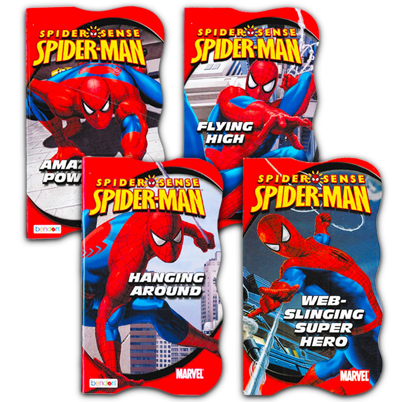 Marvel Spiderman Board Book Set - 4 Amazing Superhero Board Books for Boys & Girls