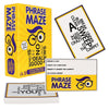 Phrase Maze Word Puzzle Party Card Game for Teens and Families Ages 10+ Hidden Phrase Pattern Recognition Brain Teaser for 2-6 Players - Adult Games