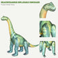 Jet Creations Inflatable Brachiosaurus, 49" Long, Realistic Dinosaur