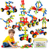 Caferria Building Blocks STEM Toys for 3 4 5 6 7 8+ Year Old Boy Girl Birthday Gift, 142 Pcs Building Toys for Preschool Classroom Educational Toy