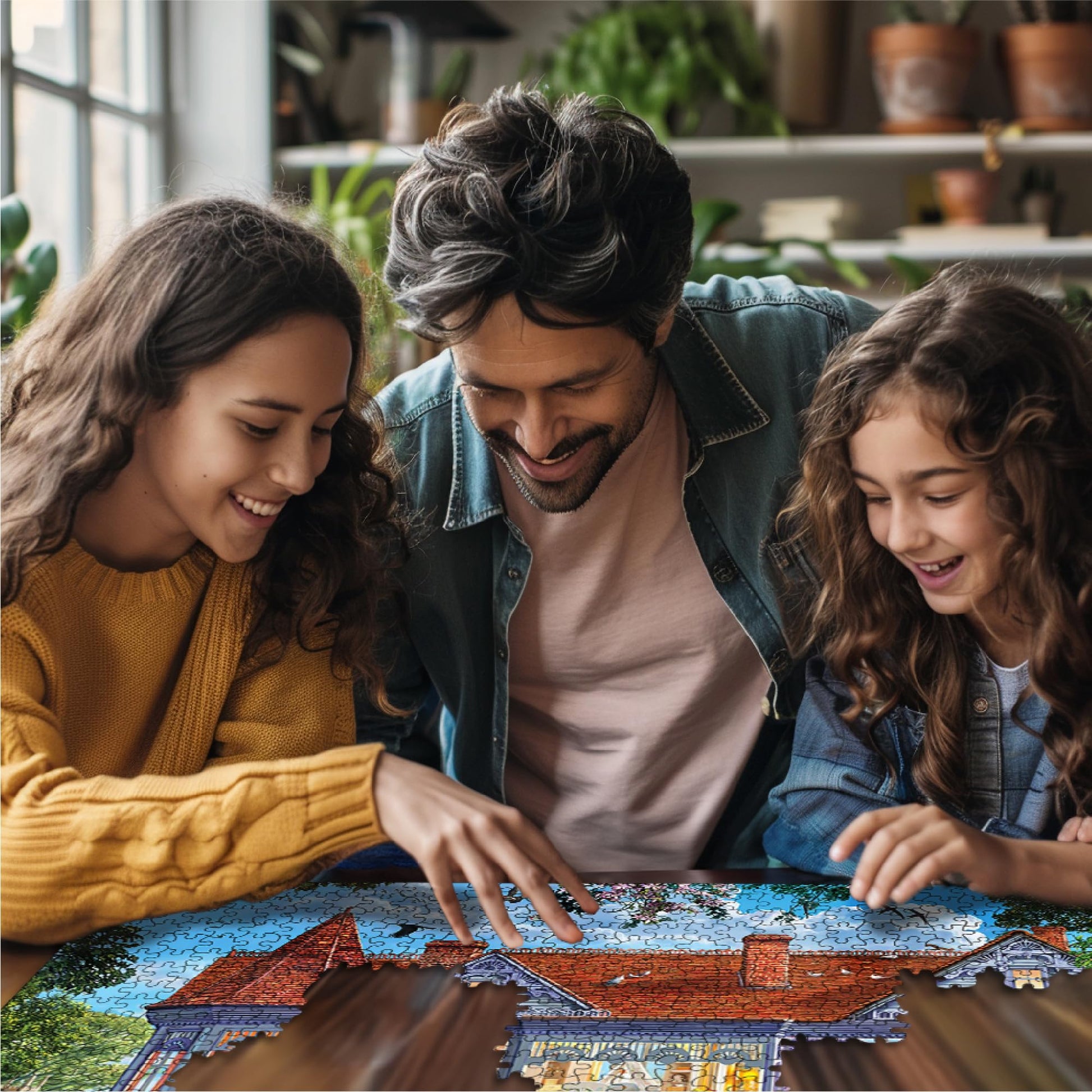 White Mountain 1000 Piece Jigsaw Puzzle Cozy Family Vacation, Summer House
