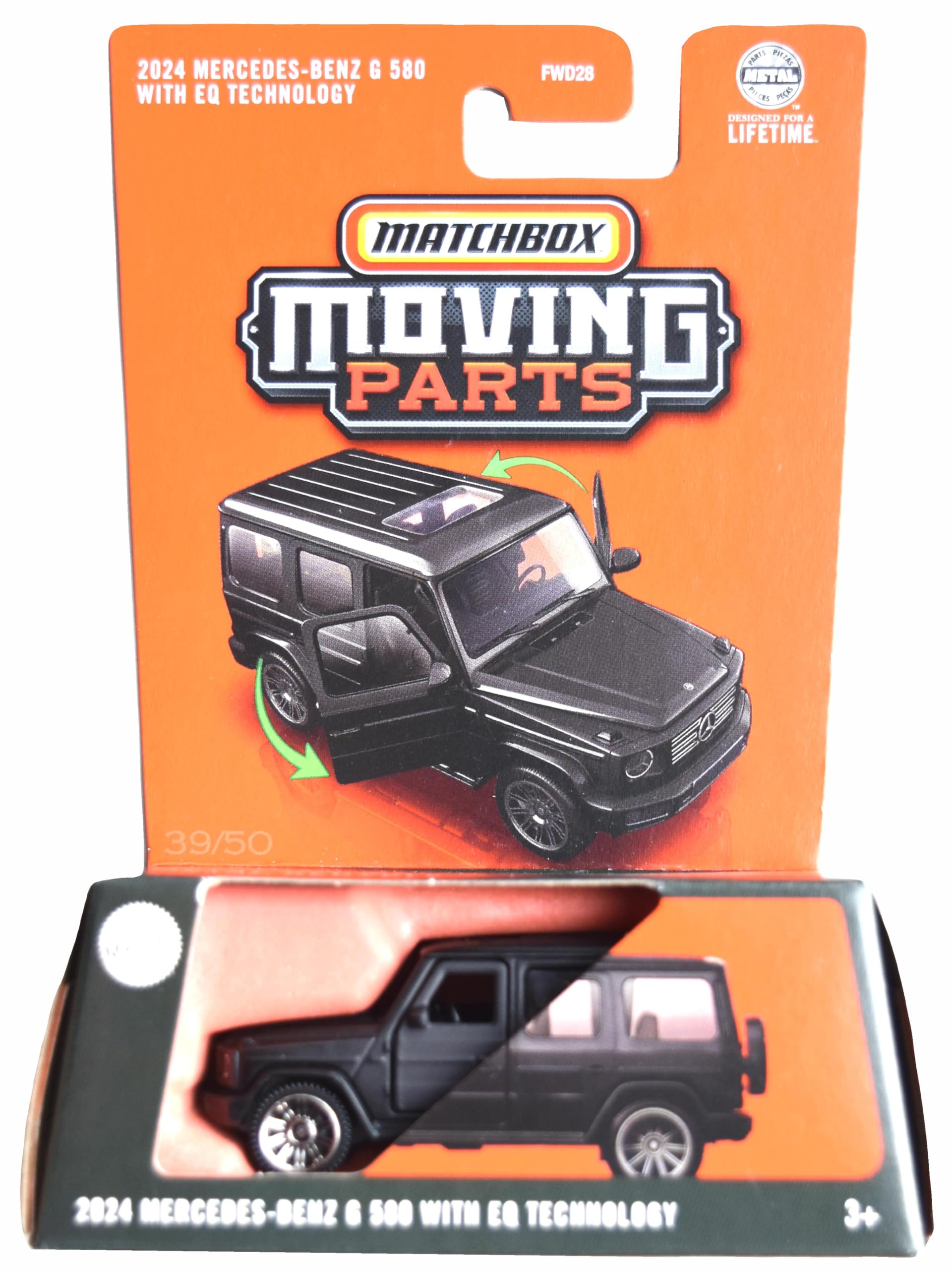 Matchbox 2024 Mercedes Benz G 580 with EQ Technology, Moving Parts [Black]