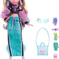 Monster High Doll, Lagoona Blue in Crop Top and Sporty Maxi Skirt with Pet Fish Neptuna and 7 Accessories Like Shell Sunglasses, Snack and Purse