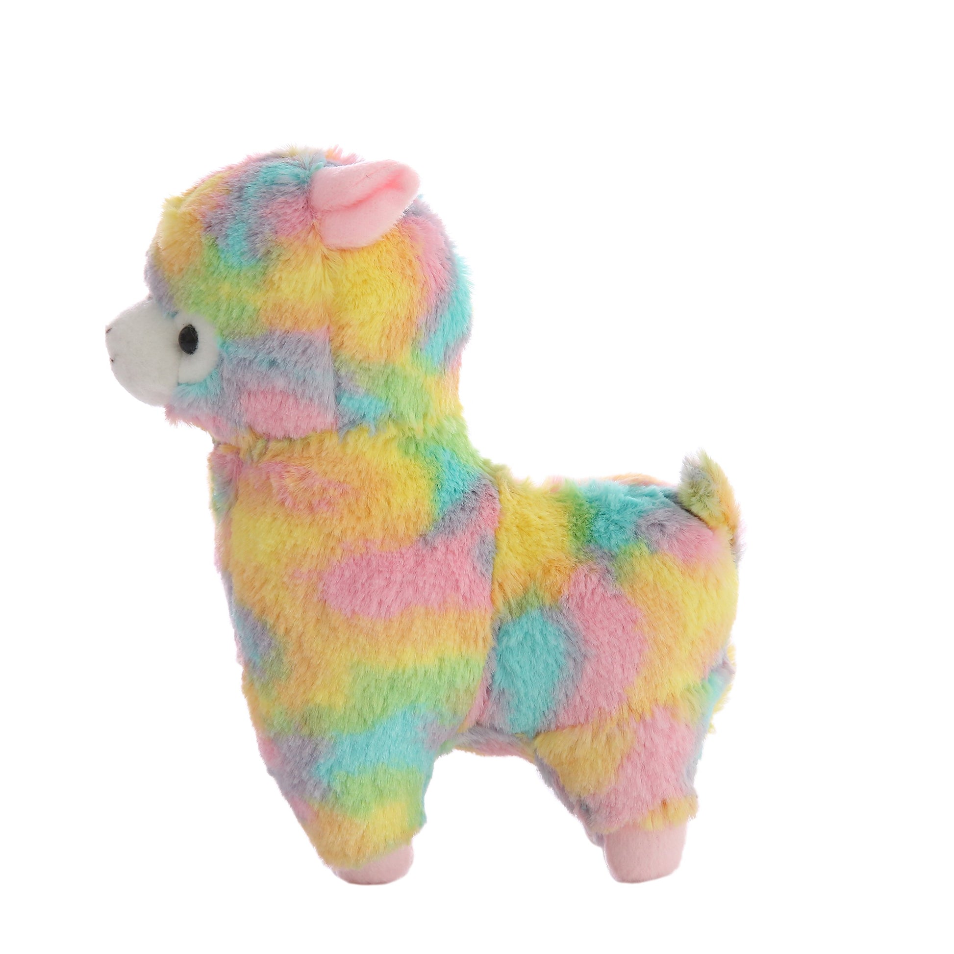 AngelGift Cuddly Soft Stuffed Toy 7" Llama Rainbow Alpaca Doll Lamb Stuffed Animal Toys Kids' Plush Pillow Cushion Fiesta Toy Graduation Valentine's