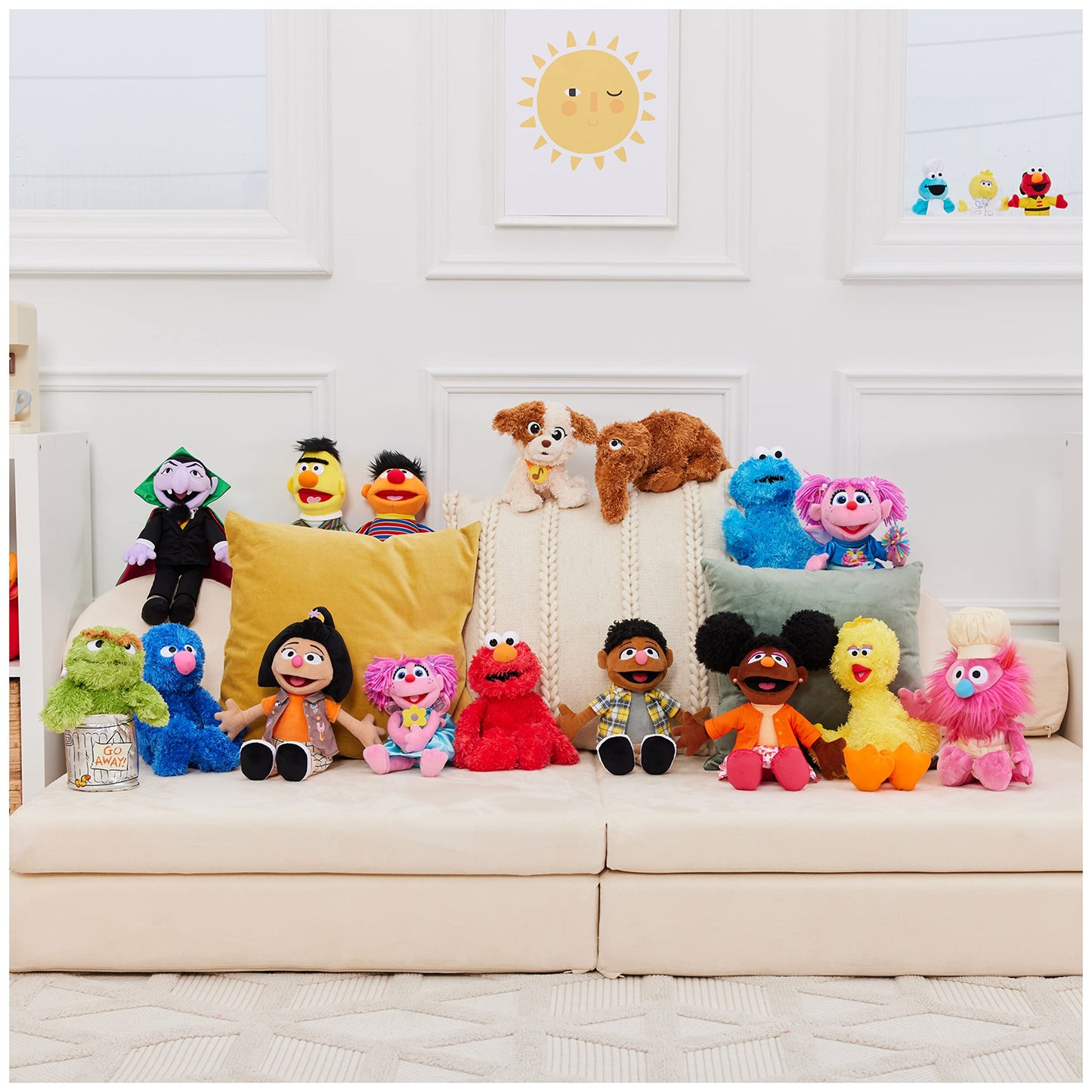 GUND Sesame Street Mecha Builder Elmo 14-Inch Plush Toy for Ages 1+