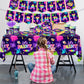 Art Painting Party Supplies,142pcs Paint Splatter Party Tableware Neon Glow Decorations Set Art Party Dessert Plates Paint Splatter Napkins Let’s