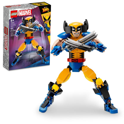 LEGO Marvel Wolverine Construction Figure 76257 Buildable Marvel Action Figure, Fully Jointed Marvel Collectible with 6 Claw Elements for Play