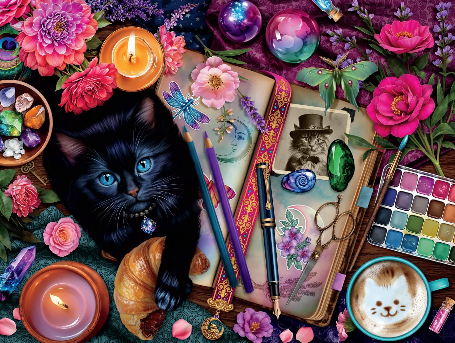 Buffalo Games - Crafty Cat - 750 Piece Jigsaw Puzzle for Adults