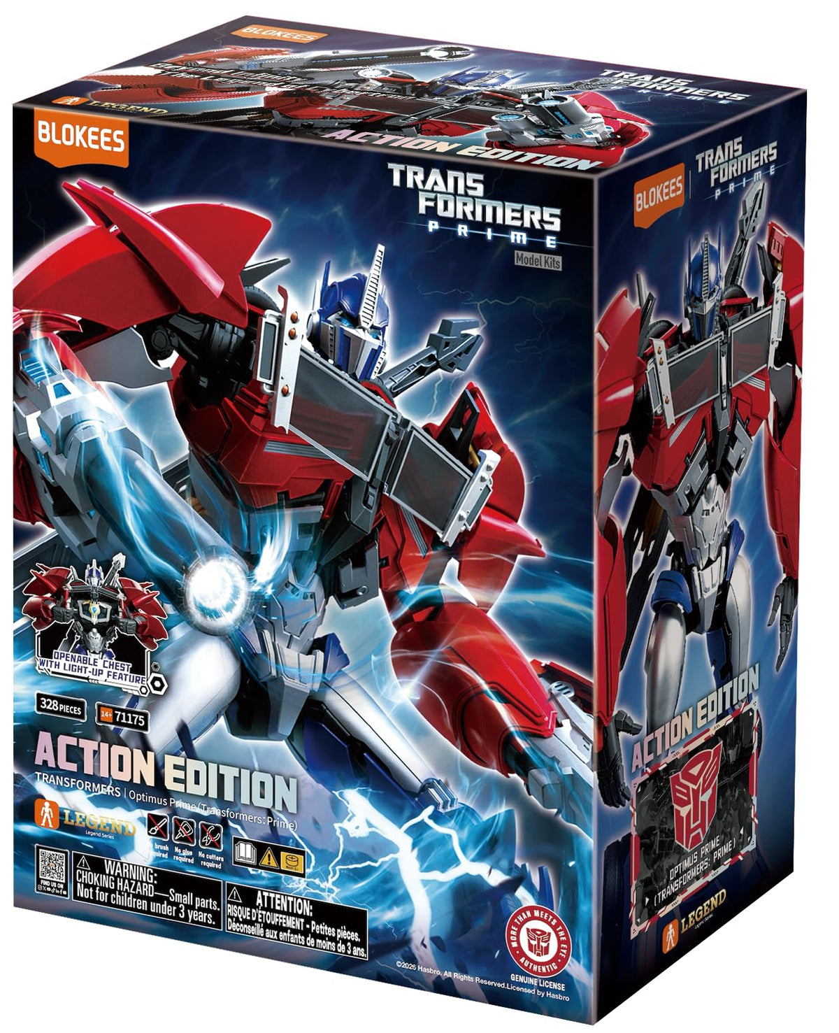 BLOKEES - Transformers - Action Edition 06 - Optimus Prime - Transformers: Prime - Model Kit - Assembly Required - No Tools - No Cutting - No Glue