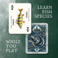 Crane Publishing Group LLC Freshwater Fish Plastic Playing Cards: Waterproof, Educational, Fits Any Fishing Tackle Box, 52 Species, Ages 60+