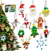 EIAVURPE Christmas Ornaments Building Set, 11-in-1 Christmas Tree, Wreath, Nutcracker, Gingerbread, Polar Bear, Snowflake, Reindeer, Santa, Stocking