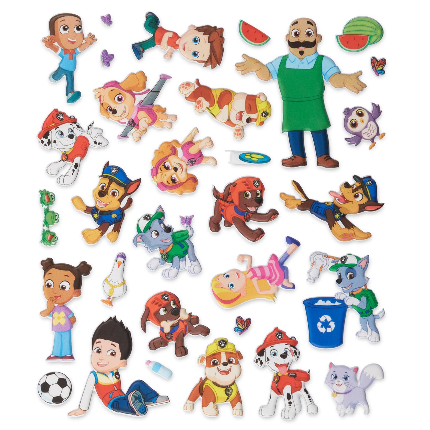 Melissa & Doug PAW Patrol Restickable Puffy Stickers 3-Pack - Adventure Bay, Jake’s Mountain, Jungle