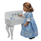 The Queen's Treasures 18 Inch Doll Furniture, Farmhouse Sink for Doll Kitchens Featuring Moving Knobs, Compatible with American Girl Kitchen Furniture