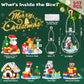 2026 Light-Up Christmas Ornament Building Kit - 647 PCS Holiday Building Blocks Set for Kids and Adults, Featuring Gingerbread House, Santa, Reindeer