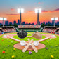 1/12 Scale Miniature Baseball Set (Bat, Glove and Ball),Black Cake Toppers and Dollhouse Accessories,Mini Sports Decor for Desktop Display, DIY Crafts