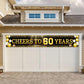 TZSS Black & Gold 60th Birthday Banner Decorations - Extra Large 118"x20" Reusable Yard Sign for Men & Women, Over The Hill Party Decor Indoor