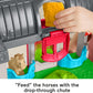 Fisher-Price Little People Toddler Toy Friendly Horses Stable Playset with Sounds, Figures & Accessories for Kids Ages 1+ Years