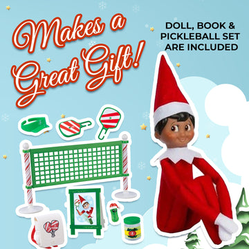 The Elf on the Shelf® - Boy with Brown Eyes with NEW! Polar Props™ Pickleball Play Pack