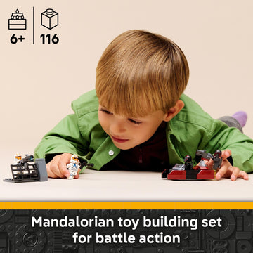 LEGO Star Wars Siege of Mandalore Battle Pack Building Toy for Boys & Girls - The Mandalorian Pretend Play Set W/4 Character Minifigures for Kids