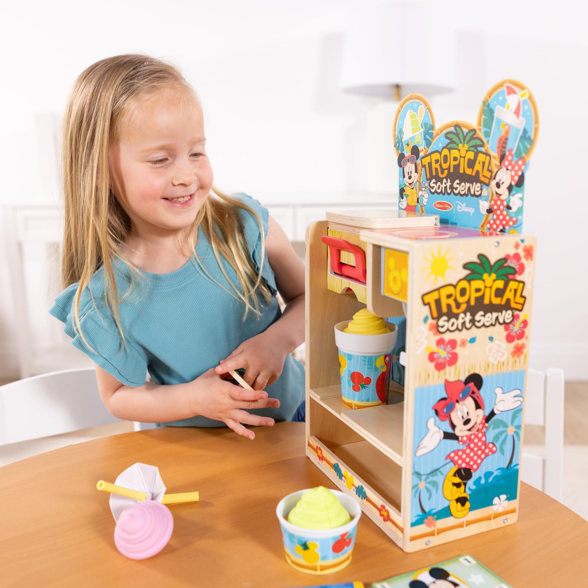 Melissa & Doug Disney Tropical Soft Serve Play Food Kitchen Toy