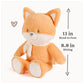 GUND Baby Sustainably Soft Piper 13” Fox Stuffed Animal with Scarf