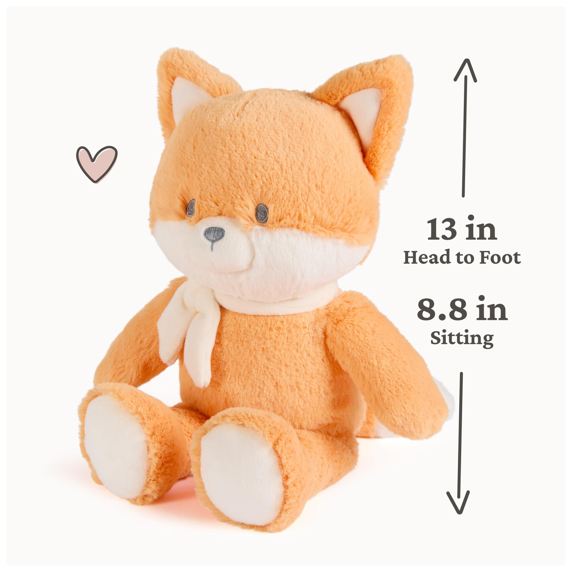 GUND Baby Sustainably Soft Piper 13” Fox Stuffed Animal with Scarf